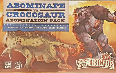 CMON Zombicide: Undead or Alive |  Abomination Pack Abominape vs Crocosaur | KS