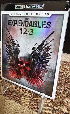 The Expendables - 3-Film Collection (4K UHD, 2017) Stallone, OOP, Slip Cover
