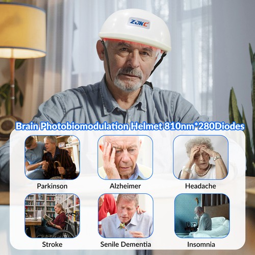 810nm Red Light Therapy Helmet Led Brain Photobiomodulation for Stroke Parkinson - Picture 3 of 12