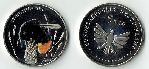 5 Euro Deutschland 2022/2023/2024 Wunderwelt Insekten Wahlweise - Picture 10 of 11