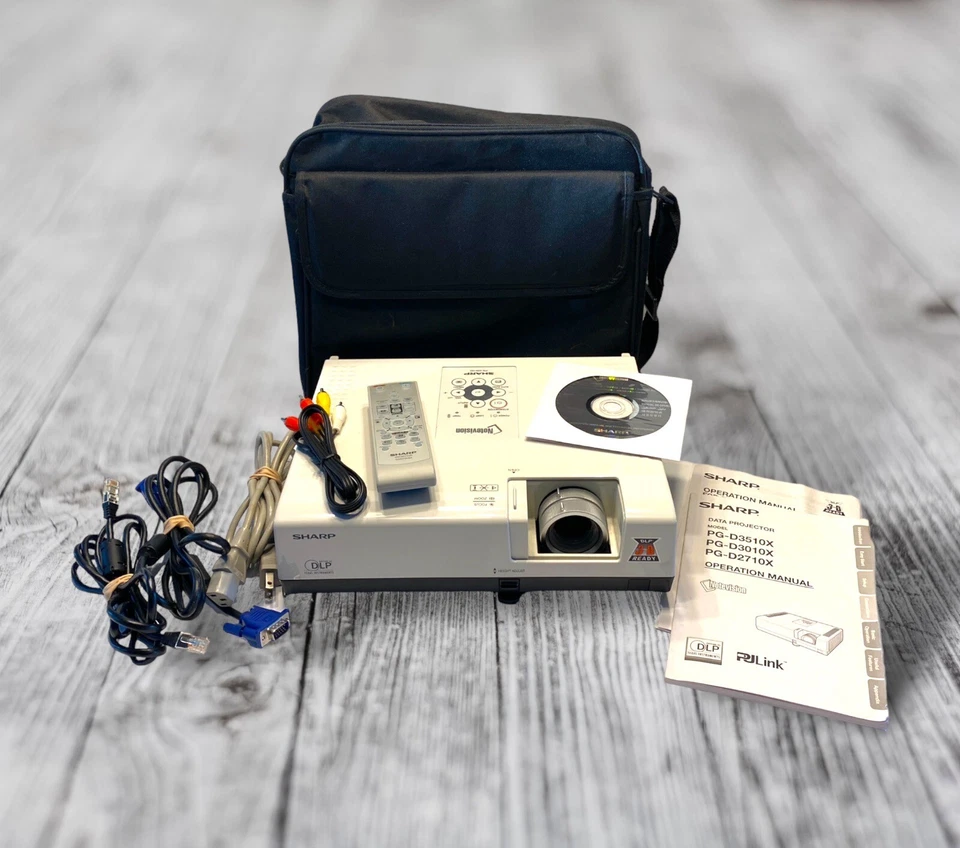 Sharp PG-D3010X DLP 3D Ready Projector XGA Conference Room Projector 3000 Lumens - Image 2 of 4