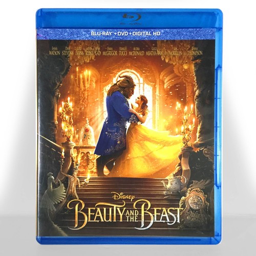 Disney's - Beauty and the Beast (Blu-ray/DVD, 2017, Widescreen) Like New !