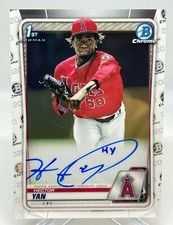 Hector Yan 2020 Bowman Chrome 1st Bowman Prospect Autograph #CPA-HY LA Angels 