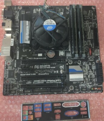 Gigabyte GA-Z87MX-D3H LGA 1150 Motherboard 16GB DDR3 Ram i5-4570 CPU @ 3.20GHz