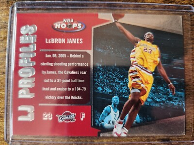 2005-06 NBA Hoops LeBron James LJ Profiles #LBJ-27 Cleveland Cavaliers MVP 