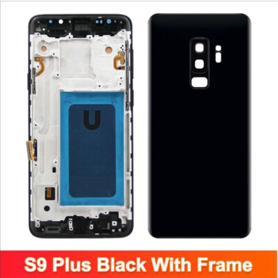 For Samsung Galaxy S9 Plus LCD Display Touch Screen Digitizer Frame + Back Cover