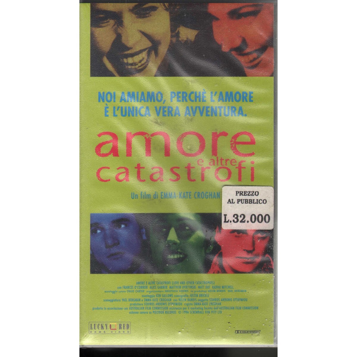 Love And Other Catastrophes VHS Emma Kate Croghan Univideo ‎– 511035 Sealed