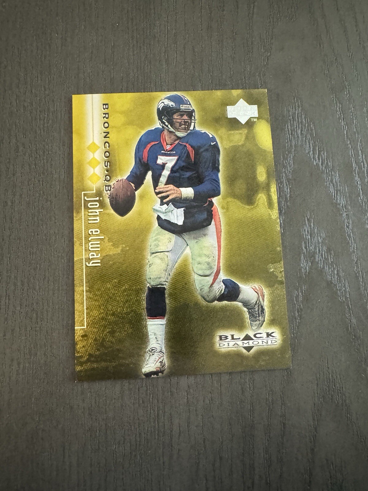 1998 Upper Deck Black Diamond Rookie Edition Triple /1500 25 JOHN ELWAY Card HOF