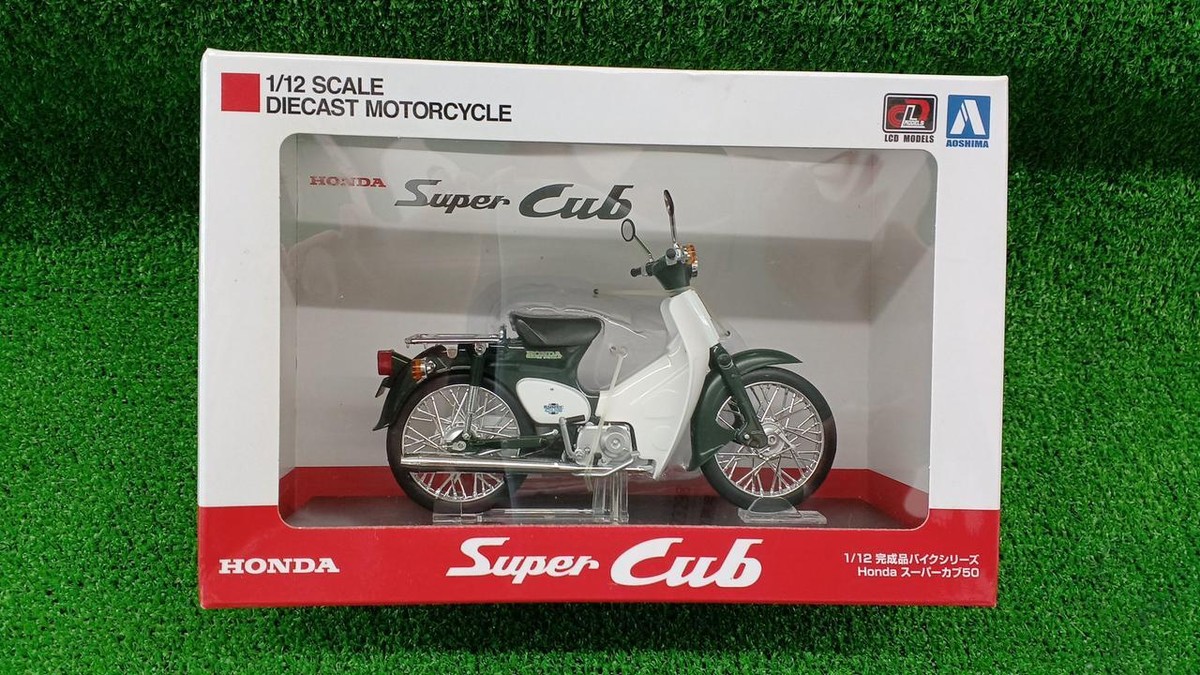 Aoshima HONDA Super Cub 50 Green 1/12 Motorcycle Model kit