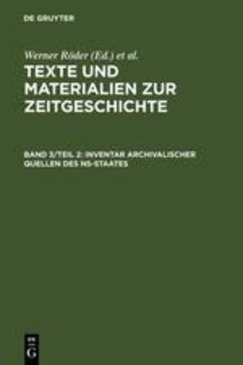 Thumbnail - Heinz Boberach | Regionale Behörden U. Wissenschaftliche Hochschulen