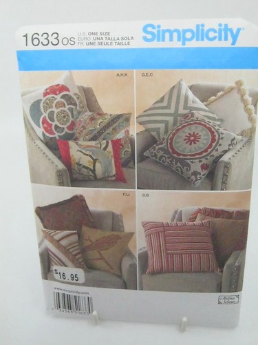 4 Home Decor Sewing Patterns Garment Bag Pillows Window Treatments Shades Uncut - Picture 5 of 8