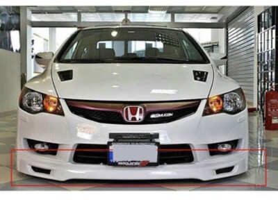 Jdm Für Honda Civic Fd Vorne Stoßfänger Lippe Mugen Stil Plastik 2009 2012