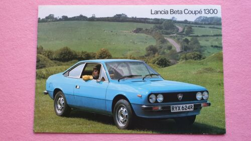 Lancia Beta Coupe 1300 car brochure sales catalogue August 1977 MINT B