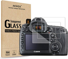 3-Pack Tempered Glass Screen Protector for Canon EOS 5D Mark IV 5D4 5DIV 5DS 5