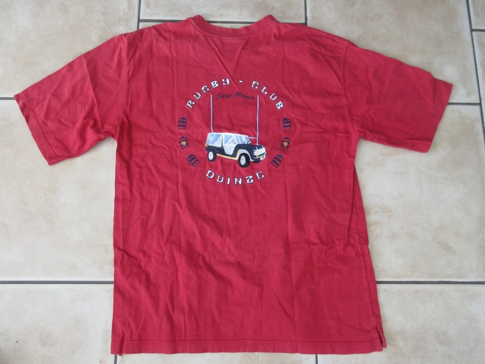 T shirt rouge Serge Blanco taille XL - Photo 4/4