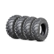 HALBERD 6PR ATV/UTV Tires, 25x8-12 Front 25x10-12 Rear, All Terrain 15mm Tr...