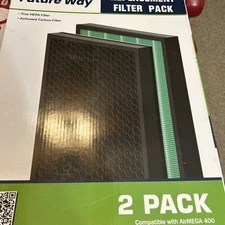 Future Way Replacement Filter 2 Pack Compatible W/airmega 400 (B closet