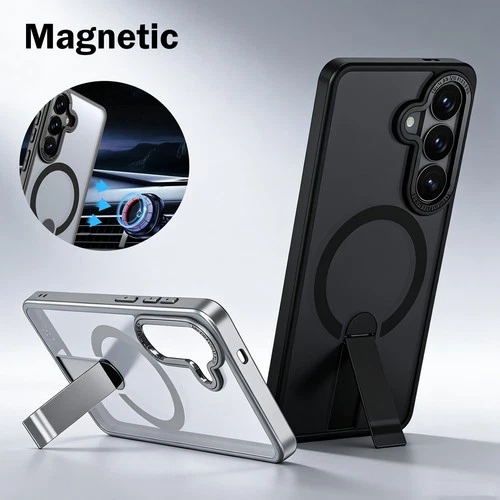 MagSafe Case For Samsung Galaxy S26 Ultra S25 FE S24 S23 Magnetic Stand Cover