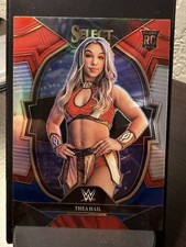 WWE Thea Hail RC Rookie Card 2023 Panini Select Red & Blue Prizm NXT