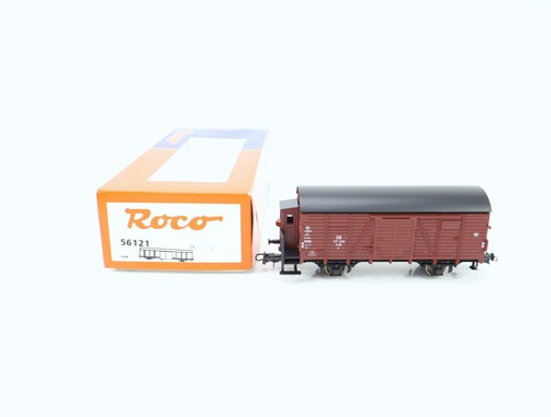 Roco H0 56121 gedeckter Güterwagen mit Bremserhaus 177 530 G90 DB / NEM OVP | Zustand: Gebraucht