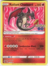 Pokemon Radiant Charizard 011/078 Radiant Pokemon GO Pokemon Holo Near Mint