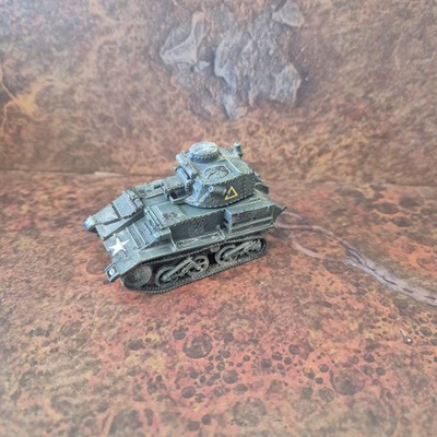 Pro painted Vickers light tank Mk VIb British army Ww2 28mm Bolt Action 3D