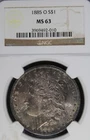 New Listing1885-O Morgan Dollar NGC MS63 Toning
