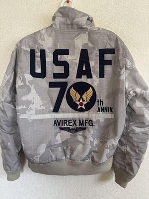 AVIREX USAF 70周年記念 MA-1 L2-B　フライトジャケット AVIREX USAF 70th Anniversary MA-1 Camouflage Bomber Flight Jacket