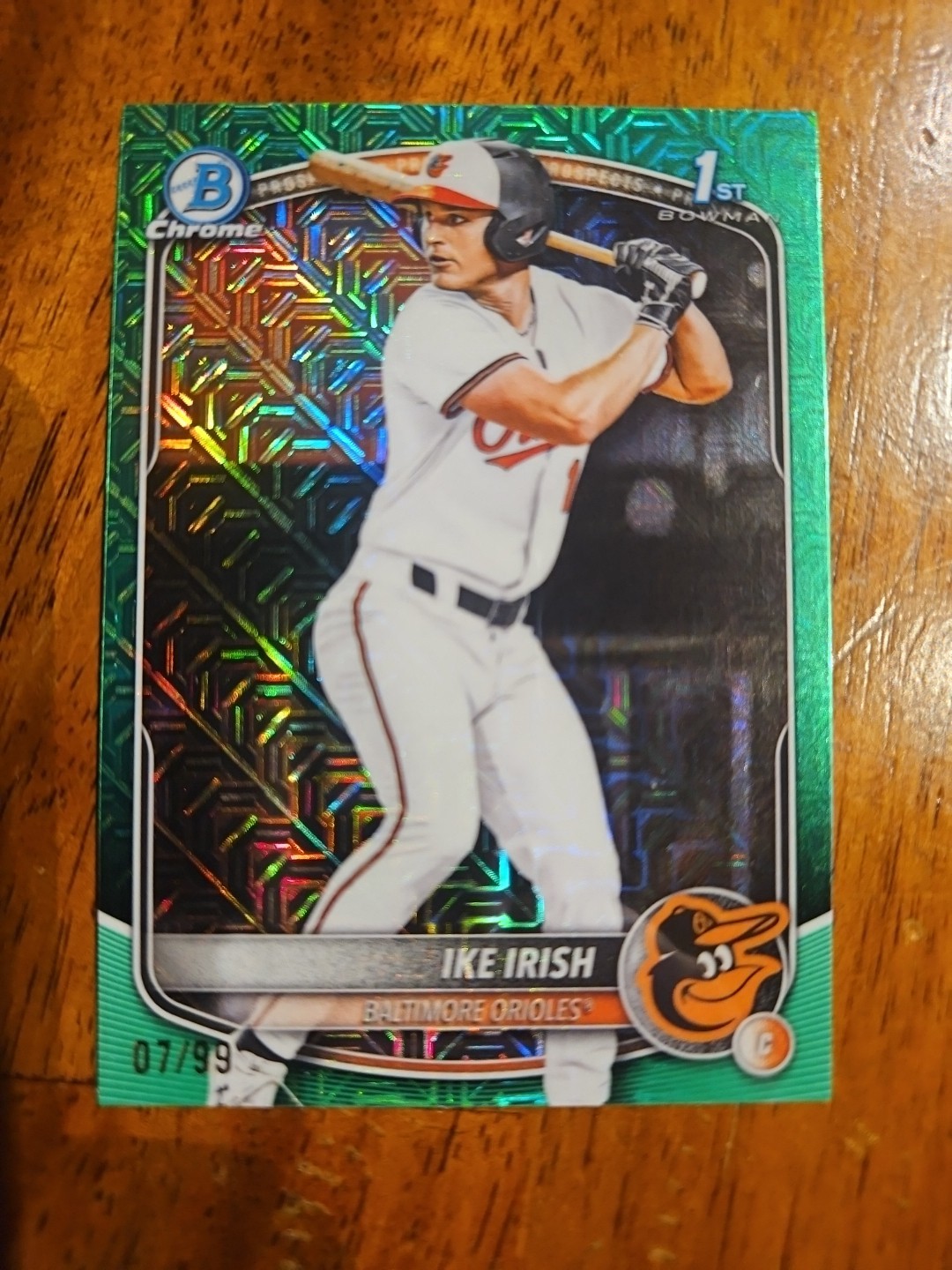 2025 Bowman Chrome 1st Draft Mega Box Mojo Green Ike Irish /99