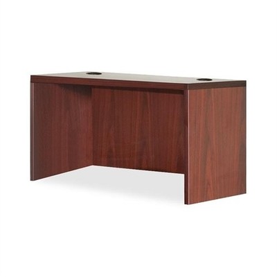 Lorell LLR69902 Rectangular Desk Shell 30''W Mahogany