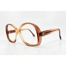 Oscar de la Renta American Optical Vintage Oversized Glasses Frames Peach 52-15