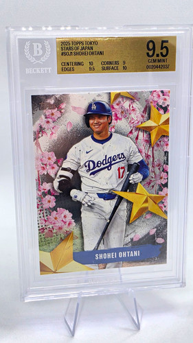 Topps 2025 Series 1 Shohei Ohtani Dodgers Stars of Japan SOJ-1 BGS 9.5