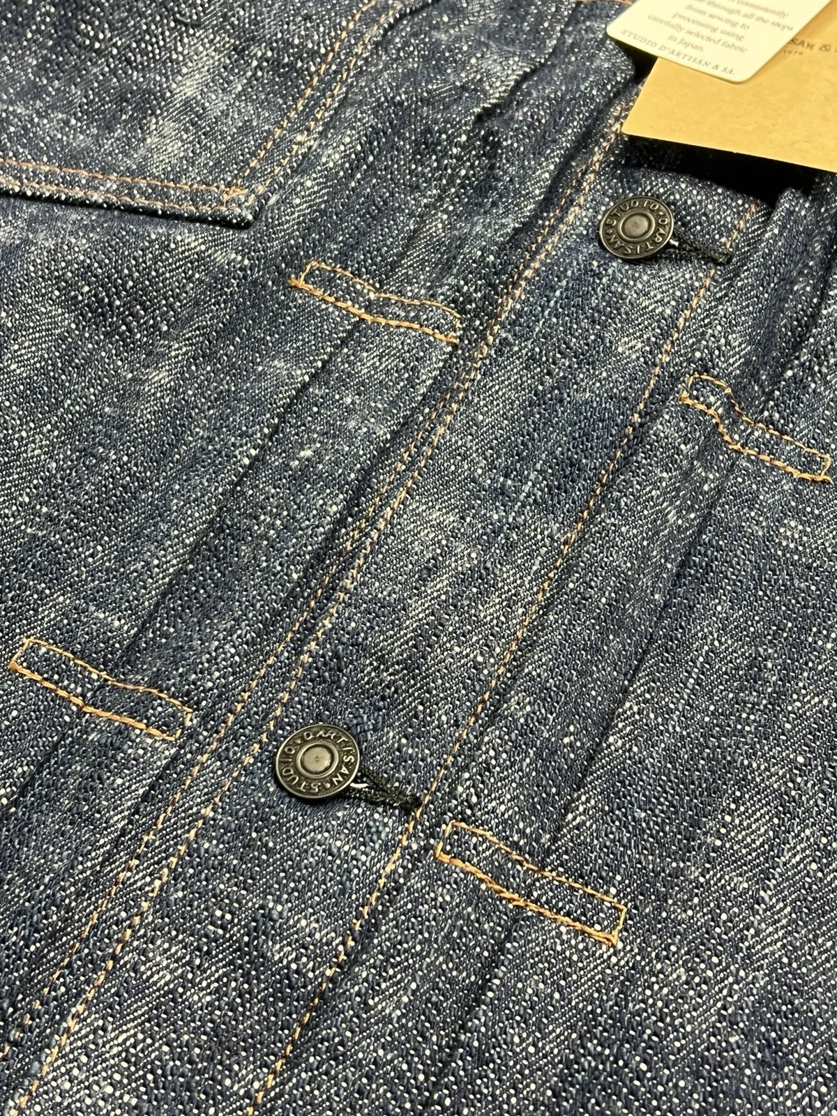 Studio D’Artisan Size 38 Twin Indigo Sou-Ai Denim Hand Dyed Type 2 Jacket D4603 image 4
