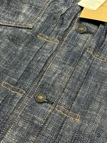 Studio D’Artisan Size 38 Twin Indigo Sou-Ai Denim Hand Dyed Type 2 Jacket D4603 image 4