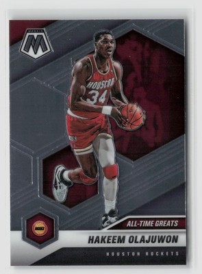 Hakeem Olajuwon #284 2020-21 Panini Mosaic All-time Greats Rockets