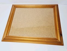 Vintage Large Decorative Natural Wooden Picture Frame with Real Glass ~ 14"x17"