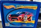 2001 VINTAGE HOT WHEELS DIE-CAST CARS  48 CARRYING CASE WITH 4 BLUE TRAYS RARE