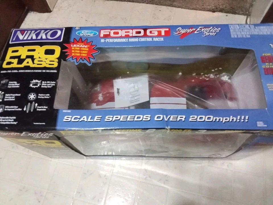 Vintage Nikko Pro Class R/C Ford GT Red,1/10 Th.Excellemt Condition.HTF - Image 2 of 4