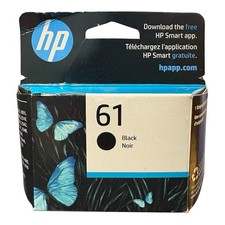 HP 61 Black Ink Printer Cartridge CH561WN Works w/ DeskJet EXP 03/2027