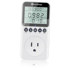 KETOTEK Watt Meter Power Meter Plug Electricity Usage Monitor for US Plugs