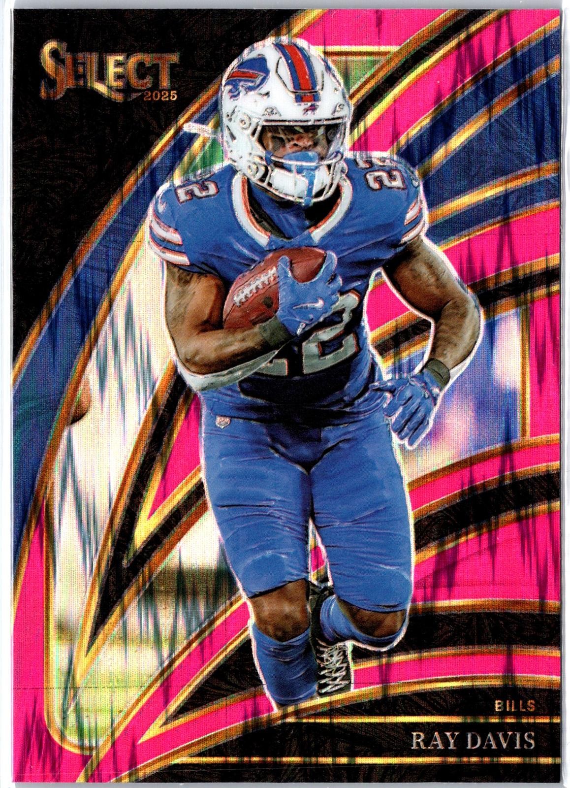 2025 Panini Select #284 Ray Davis Pink Prizm Shock