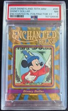 1/1 PSA 7 Mickey Mouse Disney Dollar Enchanted Relic Foilfractor Topps Disneylan