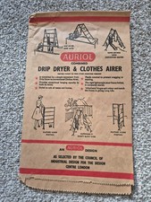 Vintage Auriol Drip Dryer Clothes Airer Advertising Ephemera