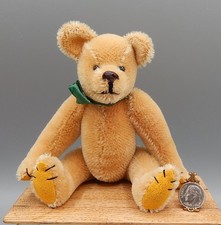 Vintage Artisan Mohair Jointed Teddy Bear 5"