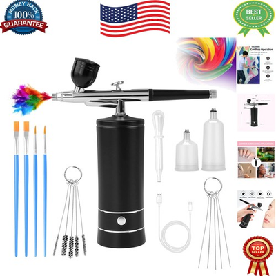 #ad #ad Versatile Airbrush Kit with Adjustable Pressure for Makeup Tattoos amp; Crafts $45.99