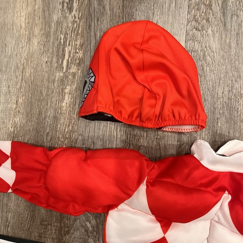 Disguise Toddler Boys' Mighty Morphin Red Ranger Muscle Jumpsuit Costume - 2T - Picture 5 of 5