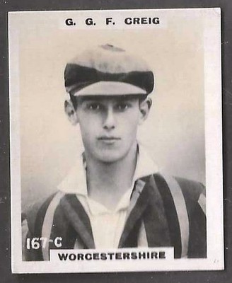 PINNACE CRICKET 1924 (KF198) - #167 - WORCESTERSHIRE - CREIG