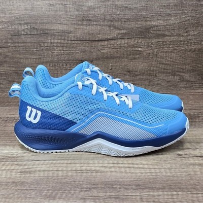 Wilson Rush Pro Lite Women's Size 10 Blue White Tennis Shoes (WRS332960) NEW