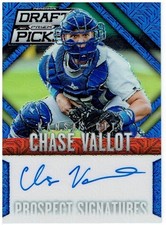 Chase Vallot 2014 Panini Prizm Draft Picks Signatures Prizms Blue Mojo #40 
