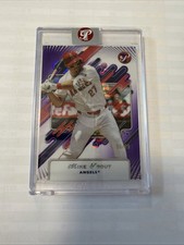 2025 Topps Pristine Mike Trout #118 Purple Refractor 56/99 Angels